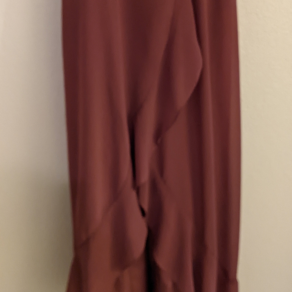 🔥SALE🔥 Sorella Vita Dusty Mauve Prom Dress Maxi Hi Low Evening Long Gown sz.8 - Picture 11 of 16